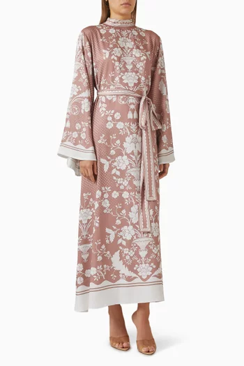 فستان كاليبسو طويل بحزام