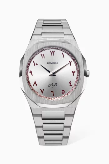 Ultra Thin Quartz Watch, 40mm - FAISEL AL ALDWANI (POET EDITION)