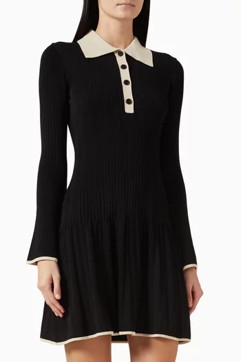 فستان سابين قصير منسوج