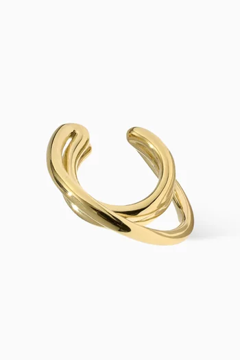 Loom Single Ear Cuff in 14kt Gold Vermeil