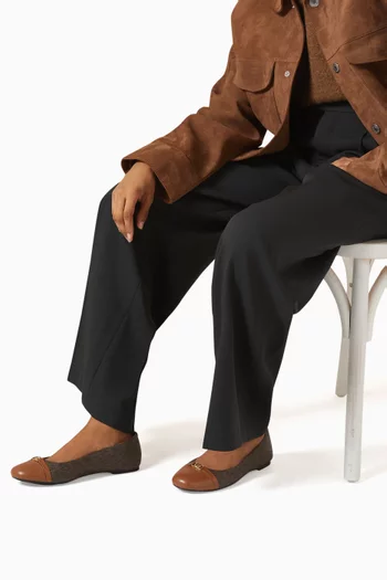 Mandy Ballet Flats in Signature Canvas