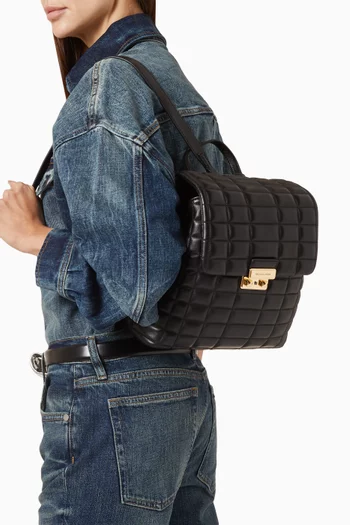 Tribeca Small Backpack in Quilted Leather