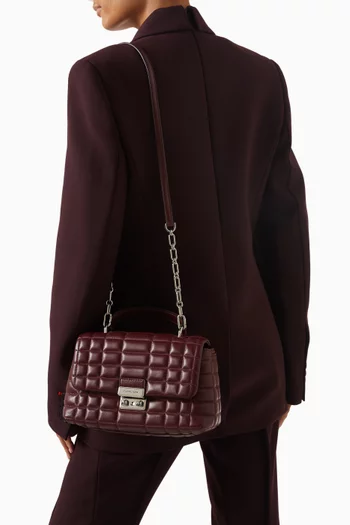 Medium Tribeca Satchel in Quilted Leather