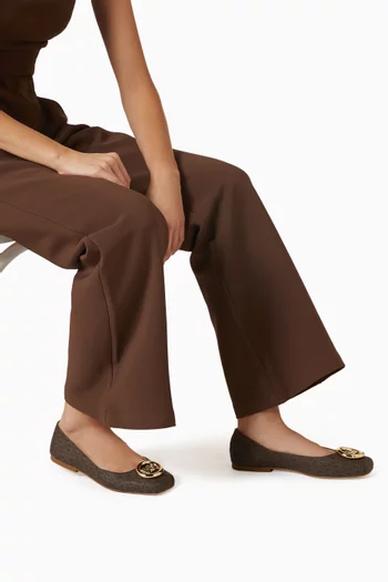 Milan Signature Logo Ballet Flat