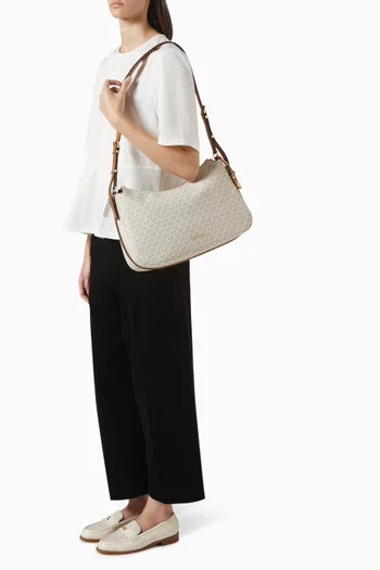 حقيبة كتف نوليتا متوسطة بحمالة قابلة للتعديل قنب