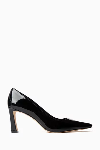 Darrah Crackled Pumps in Patent Leather