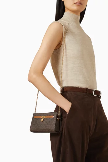 حقيبة هاملتون مودرن مقاس XS قنب بشعار الماركة