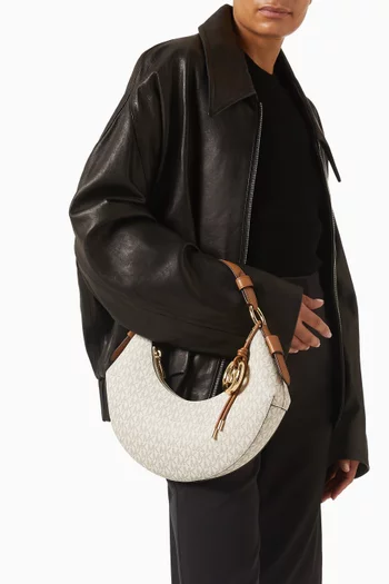 حقيبة كتف كوا المتوسطة قنب بشعار الماركة