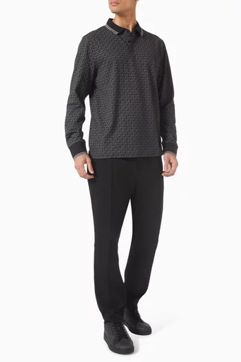 Signature Logo Polo Shirt in Cotton