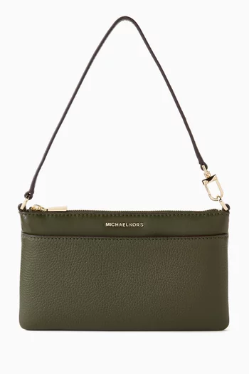 Medium Jet Set Wristlet in Leather