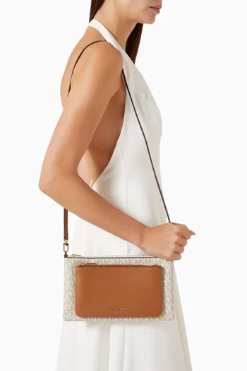 Jet Set Crossbody Bag in Signature logo Canvas