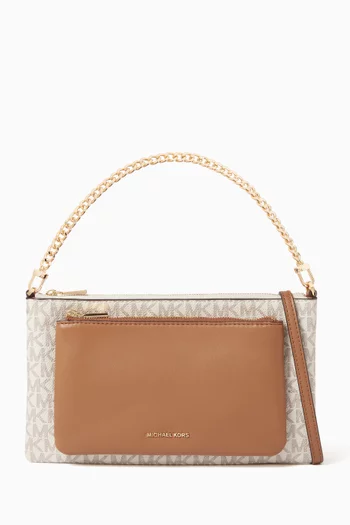 Jet Set Crossbody Bag in Signature logo Canvas