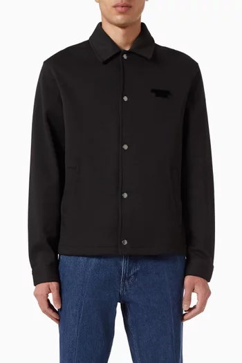 جاكيت بشعار الماركة مزيج قطن