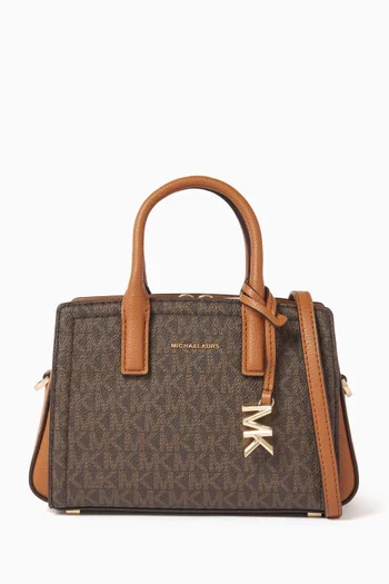 XS Laila Tote Bag in Signature Logo Canvas