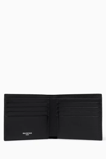Passport Square Bifold Wallet in Leather