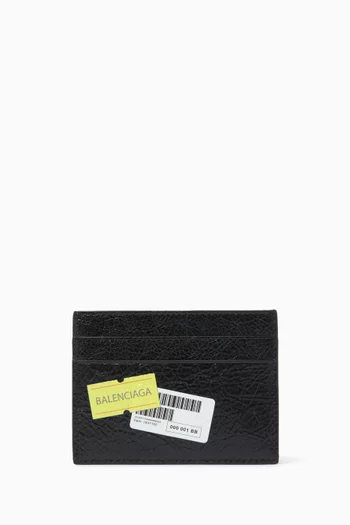 Cash Card Holder in Arena Lambskin