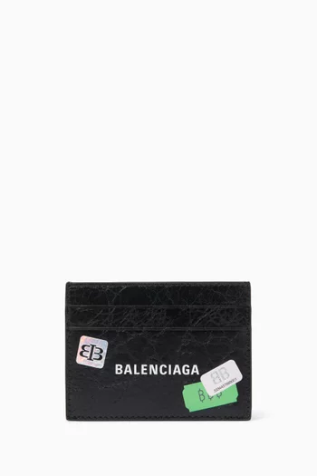 Cash Card Holder in Arena Lambskin