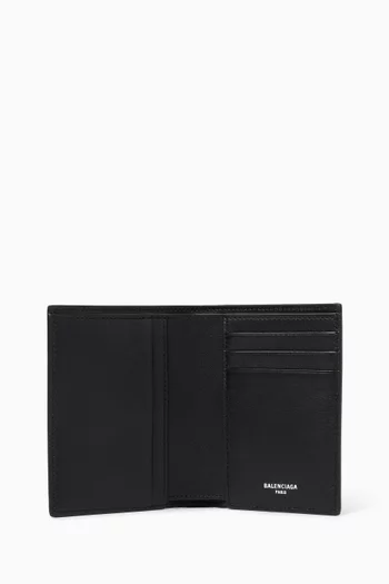 Passport Vertical Bifold Wallet in Leather