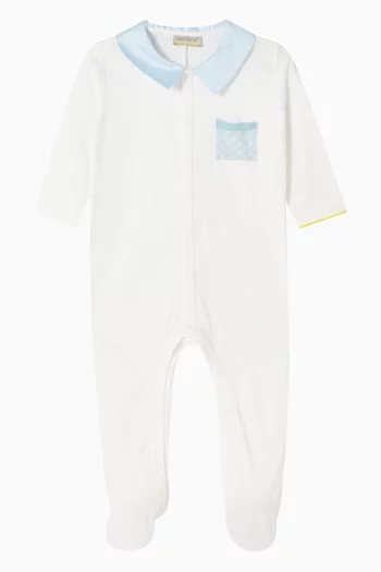 بيجاما بياقة وجيب