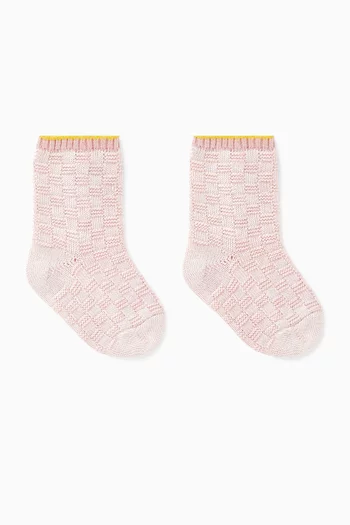 All-over Check Socks
