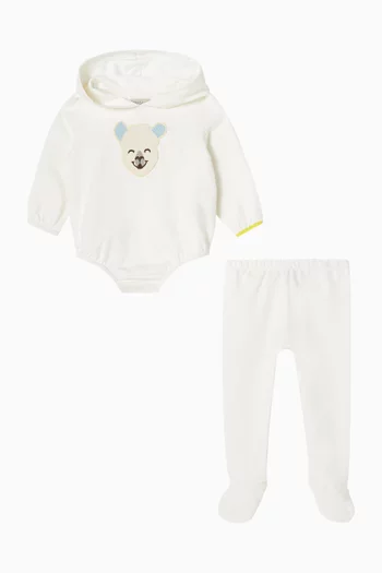 Hooded Bodysuit & Leggings Set