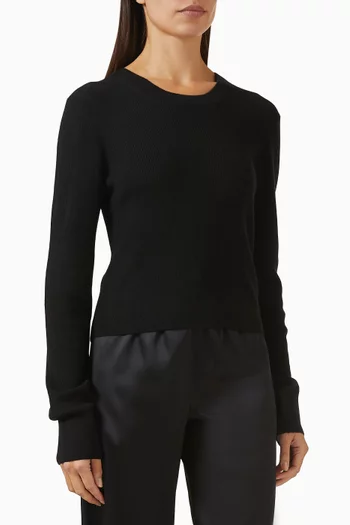 سترة كلارك بحياكة مضلعة كشمير