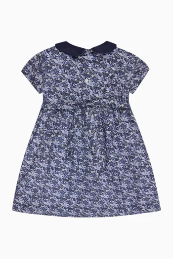 Arcadia Smocked Dress in Cotton