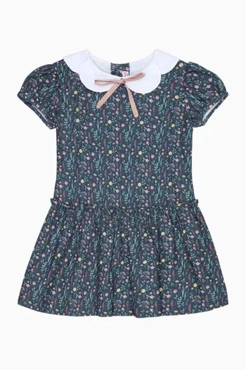 Xana Drop-waist Dress in Cotton