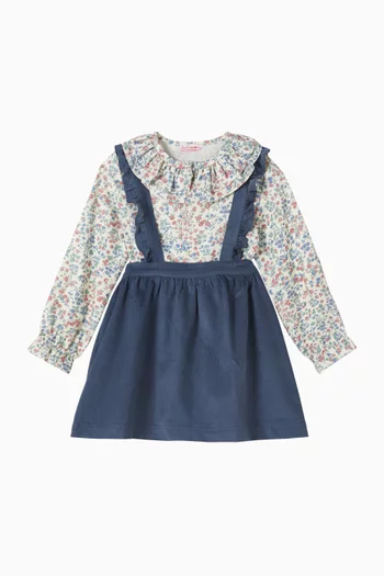 Agata Pinafore Dress in Corduroy