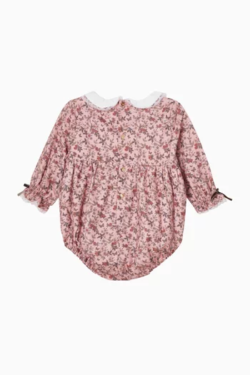 Floral Sierra Romper in Organic Cotton