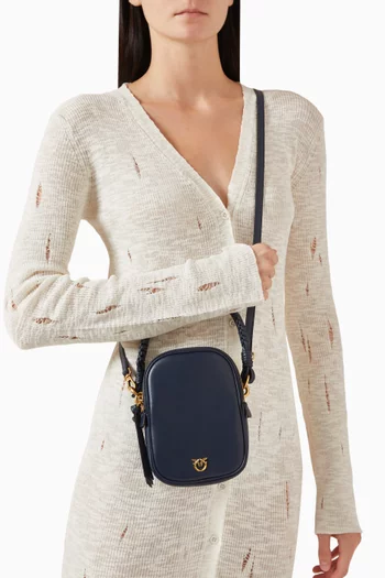 Small Top-handle Pouch in Leather