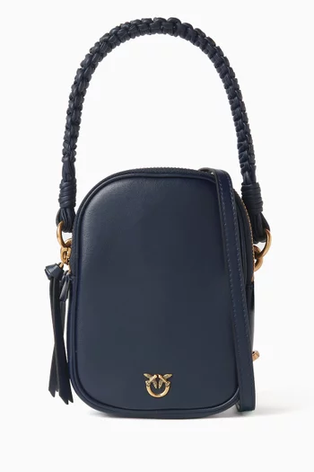 Small Top-handle Pouch in Leather