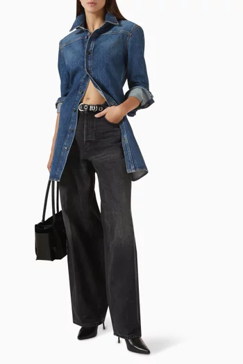 Bethany Wide-leg Jeans in Denim