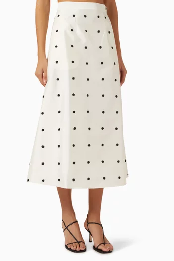 Daphne Polka-dot Skirt