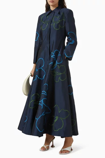Alphine Embroidered Shirt Dress