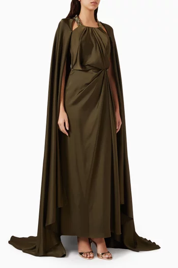 فستان سهرة ريفولي ستان وكريب