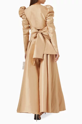 Poise Top & Skirt Set in Satin