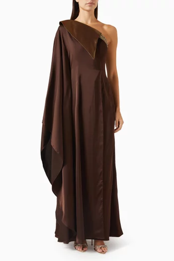 Majesty Maxi Dress in Satin