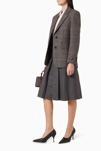 Pleated Skirt in Flannel