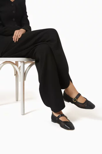Miranda Mary Jane Pumps in Mesh & Leather