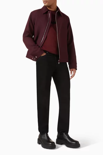 Metallic Slim-fit Jeans in Denim