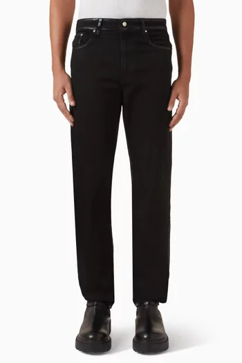 Metallic Slim-fit Jeans in Denim