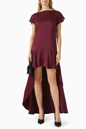 فستان قصير بفتحة في الخلف ستان