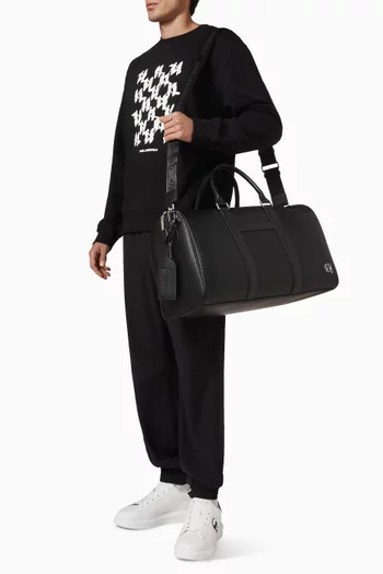 K/Ikon Outline Weekender Bag in Faux Leather