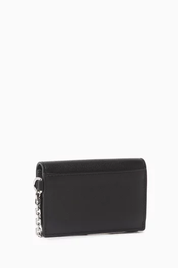 K/Signature Card Holder in Leather