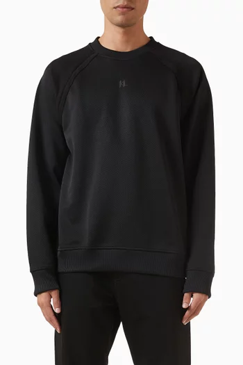 Logo Sweatshirt in Cotton-pique