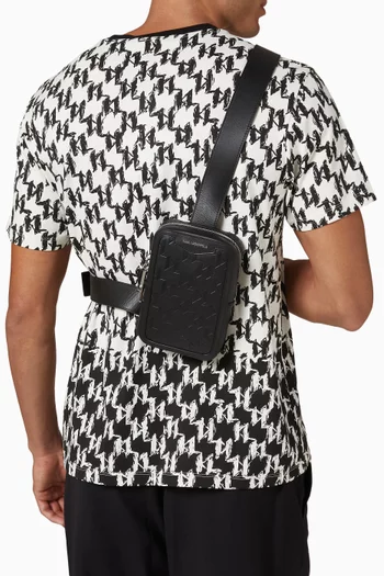 Small K/Loom Sling Bag in Leather