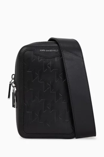 Small K/Loom Sling Bag in Leather