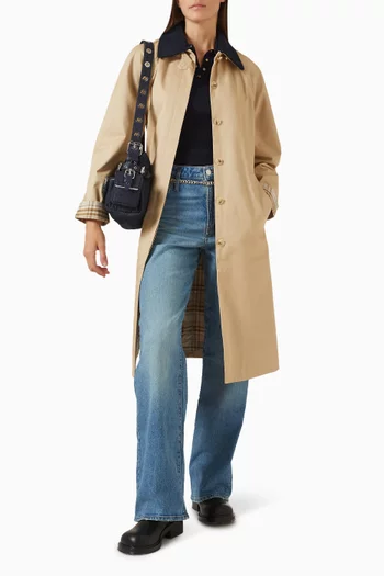 معطف بحزام قطن