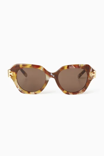 Eleanor Cat-Eye Sunglasses in Acetate